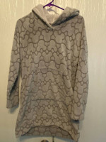 Disney Mickey Mouse Fleece PJ Nightgown or Hoodie- Like New- Size XS