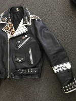 Punk Metal Leather Motorcycle Jacket