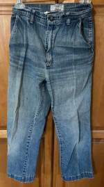 vintage ladies jeans - JC Penney floral pockets