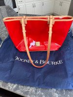 Dooney and Burke Red Patent shoulder bag
