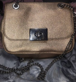 Coach Cassidy Chain XBody Bag Metallic Gold New