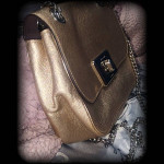Coach Cassidy Chain XBody Bag Metallic Gold New