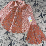 Brand New Free People Small Floral Bell Sleeve