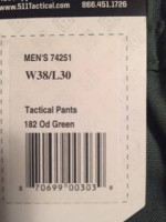 NEW RAIN WORK CLOTHES,5.11 Tactical Cotton Pants W-38,36,34 x L-30,32