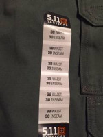 NEW RAIN WORK CLOTHES,5.11 Tactical Cotton Pants W-38,36,34 x L-30,32