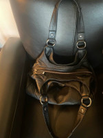 Beautiful Soft, Calvin Klein textured leather black shoulder bag