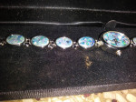 Beautiful Ladies Jules Jurgenson Opal Bracelet watch (new in box)