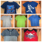 Boys’ Size 4T Short Sleeve Shirts and Tank Tops