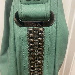 IMOSHION Green Vegan Leather Embellished Shoulder Bag Purse Never Used