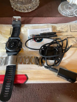 Garmin Fenix HR with all Accessories and a New Garmin Stainless Band