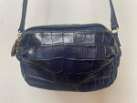 VINCE CAMUTO NAVY BLUE LEATHER CROSSBODY PURSE