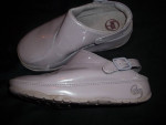 Girls FITFLOP GOGH Soft Purple PATENT LEATHER CLOGS size Youth 1