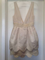 H&M IVORY TULIP PARTY DRESS Sz 4 NEVER WORN