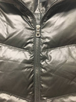 MODA INT'L BLACK DOWN FILLED PUFFER JACKET Sz Small LIKE NEW