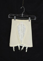 Vintage Original Youthcraft Creation Yellow/White Girdle W/ 4 Garters