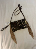 NEW leather hide purse