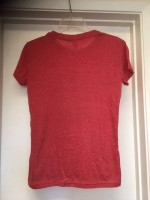 PABST BLUE RIBBON WOMENS RED T SHIRT NEW