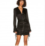 BARDOT BLACK BUTTON FRONT DRESS XS / Small