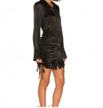 BARDOT BLACK BUTTON FRONT DRESS XS / Small