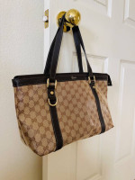 Authentic GUCCI Bag p Abbey beige brown