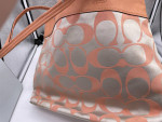 Beautiful Pink Leather Coach Purse