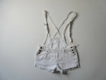 NWT FREE PEOPLE WHITE SHORTS OVERALLS Sz 26 NEW w TAGS