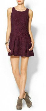 NWT FREE PEOPLE RED CHENILLE MINI DRESS NEW w TAGS