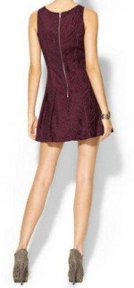 NWT FREE PEOPLE RED CHENILLE MINI DRESS NEW w TAGS