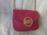 MICHAEL KORS Fulton MK Flap Shoulder Bag Small Crossbody Rose Leather