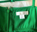 GO International Green Tiered Ruffle Cotton Mini Dress Sz Small