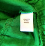 GO International Green Tiered Ruffle Cotton Mini Dress Sz Small