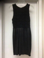 NIGHTCAP BLACK VEGAN LEATHER DRESS NEW