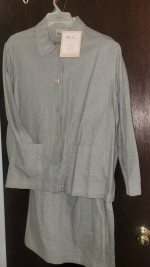 NWT 2 piece Kathie Lee collection size 16/18 Sage colored outfit