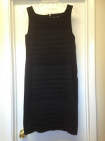 NWT EILEEN FISHER KNIT PONTE DRESS w BACK ZIPPER Sz 12 NEW w TAGS