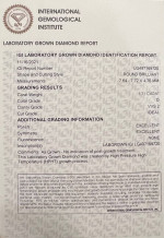 1.71ct Lab Grown Diamond Engagement Ring