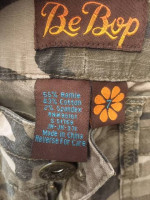 BEBOP WOMENS CAMO SHORTS Sz 7 Never Worn
