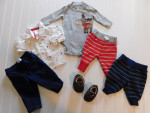 Baby Boy Clothes Lot NEWBORN Fall Winter Outfits