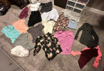Women’s Medium Clothing Tops Lot - 17 pieces new or like new