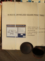 Tractor Supply Square picnic Table.