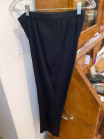 Ming Wang Tapered Silky Soft Knit Pants Black Size Medium