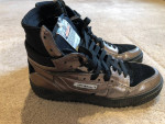 Off White Virgil Abloh 10.5 Metallic Hi Tops