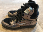 Off White Virgil Abloh 10.5 Metallic Hi Tops