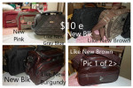 $10e Makeup Toiletry Bag /Canvas Strap Purse - New or Like New