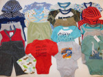 Baby Boy Clothes Lot 0-3 Month Winter Shirts Pants Jackets Romper Pjs
