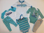 Baby Boy Clothes Lot 0-3 Month Winter Shirts Pants Jackets Romper Pjs