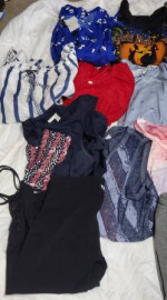 Many Womens Shirts Tank Tops Long Sleeves also Nice Stuff 18 Item Lot