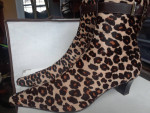 Franco Sarto Leopard booties size 8