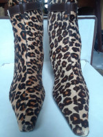 Franco Sarto Leopard booties size 8
