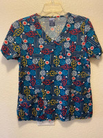 Lot of 5 Size Small Women’s Scrub Tops Multiple Brands