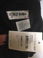 NWT BLACK FAUX LEATHER MINI SKIRT LASER CUT OUTS Sz XS NEW w TAGS